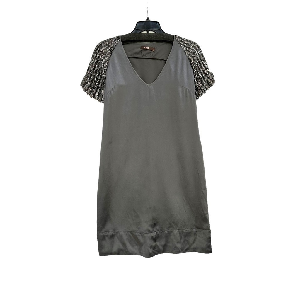 REISS | Sequin Sleeve Dress